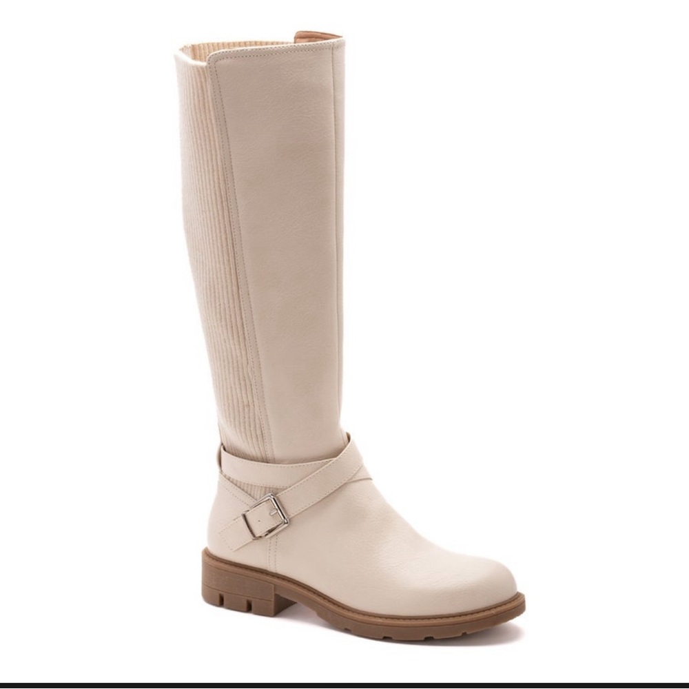 Corkys Hayride Wide Calf Boot Ivory
